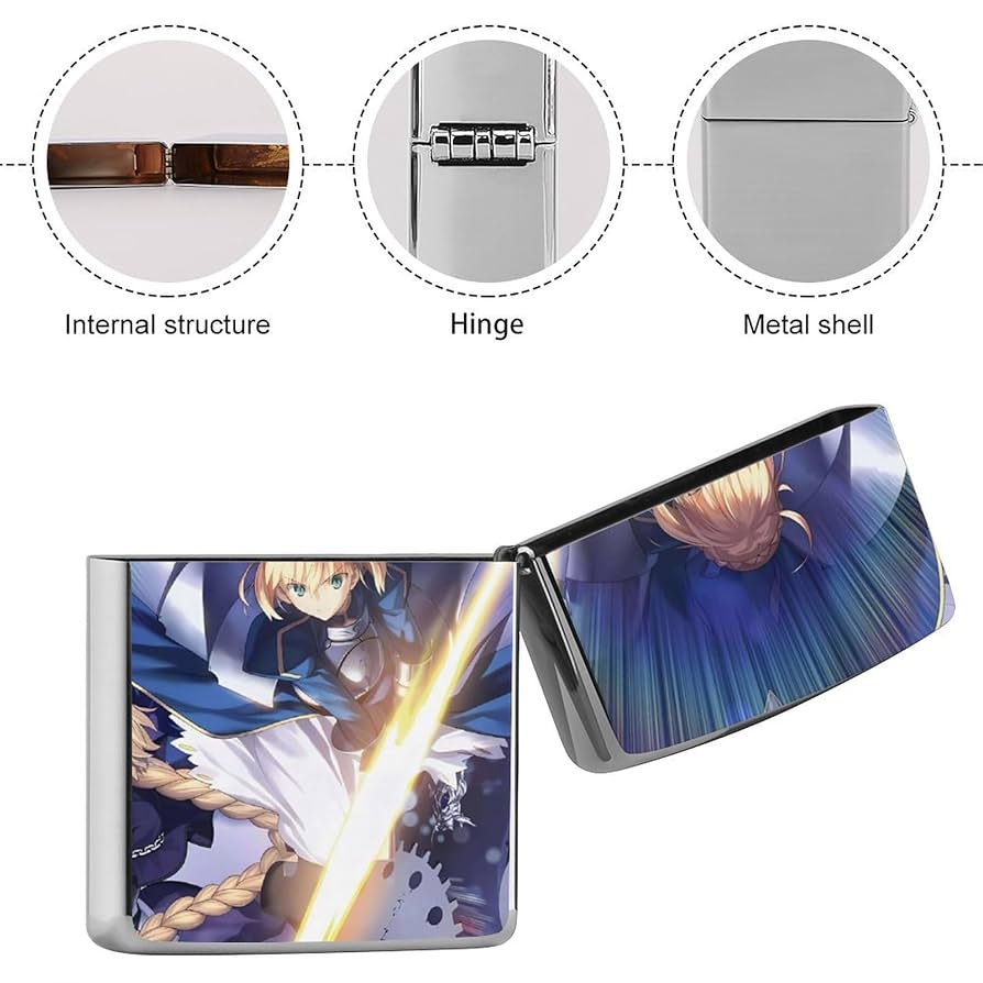 フェイト　セイバー　メイド服　希少　オイルライター　zippo 風　BFZ12 Amazon.co.jp: Fate フェイト セイバーZippoライター兼用ケース